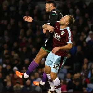 Derrick Williams Wins a Header for Bristol City against Burnley, Sky Bet Championship, 2015 Derrick Williams Wins a Header for Bristol City against Burnley, Sky Bet Championship, 2015