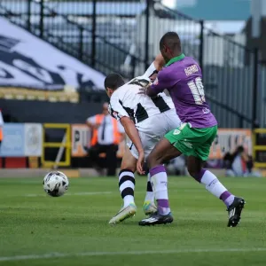 Determined Kieran Agard Chases Down the Ball Despite Head Injury in Notts County vs. Bristol City Match Determined Kieran Agard Chases Down the Ball Despite Head Injury in Notts County vs. Bristol City Match