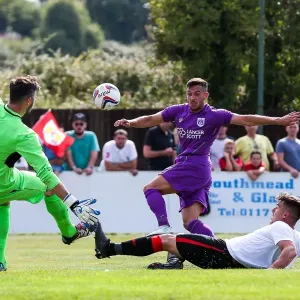 Diego De Girolamo Shooting for Bristol City against Bristol Manor Farm - Pre-season Friendly, July 2017