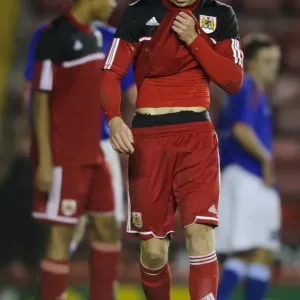Disappointed Wes Burns of Bristol City U18s During FA Youth Cup Match Against Ipswich Town U18s