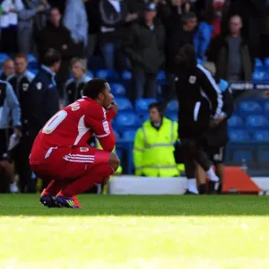 Disappointment at the Final Whistle: Nicky Maynard of Bristol City After Leeds United's League Cup Victory, 16th September 2011 Disappointment at the Final Whistle: Nicky Maynard of Bristol City After Leeds United's League Cup Victory, 16th September 2011