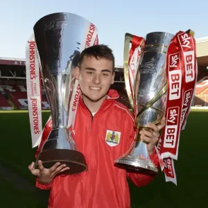 Double Trophy Victory Print: Bristol City Academy Celebrates Double Trophy Victory Print: Bristol City Academy Celebrates