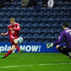 Print of a dramatic football moment in the Championship Print of a dramatic football moment in the Championship