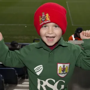 Bristol City Fan Celebrates Sky Bet League One Victory Print