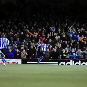 Euphoric FA Cup Moment: Clinton Morrison's Unforgettable Goal Celebration for Bristol City vs. Sheffield Wednesday (08/01/2011)