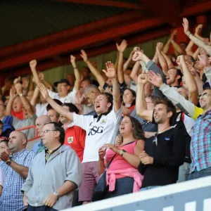 Euphoric First Win: Bristol City Fans Celebrate at Bramal Lane after Sky Bet League One Victory over Sheffield United (2014) Euphoric First Win: Bristol City Fans Celebrate at Bramal Lane after Sky Bet League One Victory over Sheffield United (2014)