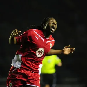 Evander Sno Print: Leicester City vs. Bristol City Goal Celebration Photo