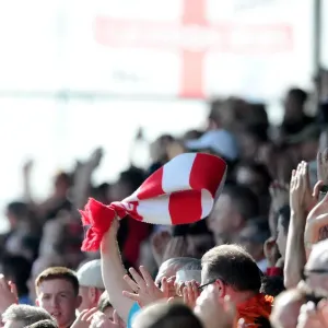 Exuberant Moments of Bristol City Fans at Chesterfield's Proact Stadium (Sky Bet League One, 25.04.2015)