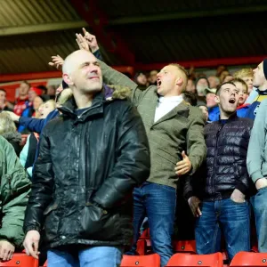 Bristol City Fans Celebrate Print Bristol City Fans Celebrate Print