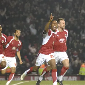 Exultant Moment: Darren Byfield's Thrilling Goal Celebration for Bristol City vs Barnsley Exultant Moment: Darren Byfield's Thrilling Goal Celebration for Bristol City vs Barnsley