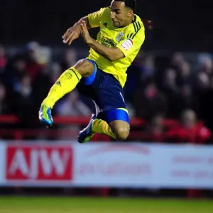 FA Cup: Nicky Maynard Blocks Clearance for Bristol City vs Crawley Town - 07/01/2012