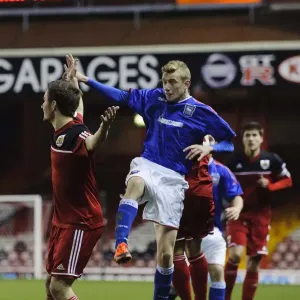 FA Youth Cup: Lewis Hall of Bristol City U18s Appeals to Referee vs Ipswich Town U18