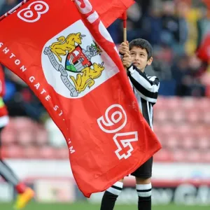 Bristol City vs Tranmere Rovers Flag Bearer Print
