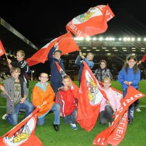 Flag Bearers at Ashton Gate: Bristol City vs. Brentford, Sky Bet League One