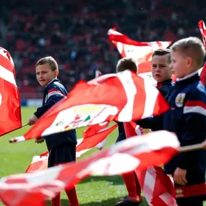Flag-Bearing Fans at Ashton Gate Print
