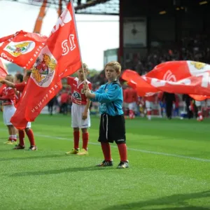 Flagbearer and Guard of Honor Ceremony at Ashton Gate: Bristol City vs Doncaster Rovers, Sky Bet League One Flagbearer and Guard of Honor Ceremony at Ashton Gate: Bristol City vs Doncaster Rovers, Sky Bet League One
