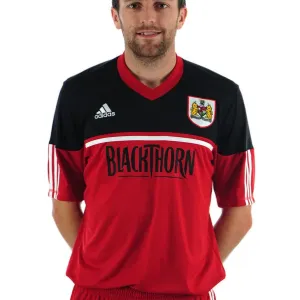 Focused: Liam Fontaine, Captain of Bristol City Football Club, at Ashton Gate Stadium