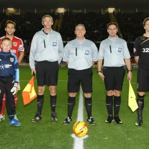 Football Rivalry: Bristol City vs Crawley Town at Ashton Gate, November 2013 - Mascots in the Center Circle Football Rivalry: Bristol City vs Crawley Town at Ashton Gate, November 2013 - Mascots in the Center Circle