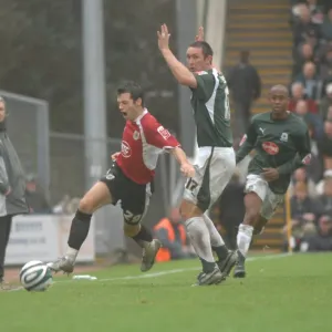 Football Rivalry: Ivan Sproule's Intense Moment at Plymouth vs. Bristol City
