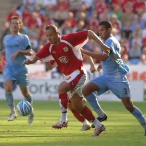 Football Rivalry: Lee Trundle's Intense Moment at Coventry City vs. Bristol City