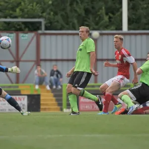 Forest Green Rovers Danny Wright Thwarts Last-Minute Goal Attempt Against Bristol City - Preseason 2013 Forest Green Rovers Danny Wright Thwarts Last-Minute Goal Attempt Against Bristol City - Preseason 2013