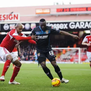 Francois Zoko in Action: Bristol City vs Stevenage Football Match Francois Zoko in Action: Bristol City vs Stevenage Football Match