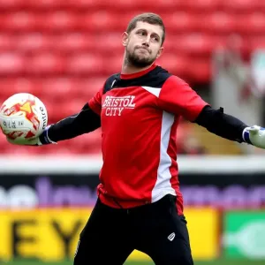 Frank Fielding Print - Bristol City Player at Oakwell Stadium Frank Fielding Print - Bristol City Player at Oakwell Stadium