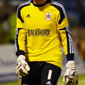 Print of Frank Fielding in action during the Capital One Cup match