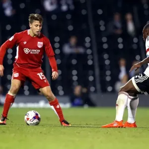 Print of Freeman vs Adeniran at Craven Cottage Print of Freeman vs Adeniran at Craven Cottage