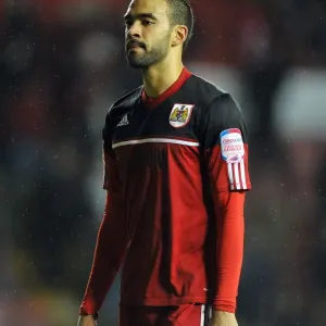 Frustrated Captain Print - Liam Fontaine Departs Ashton Gate Stadium