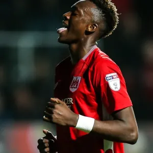 Frustration on Abraham's Face: Bristol City vs Leeds United, 2016 Frustration on Abraham's Face: Bristol City vs Leeds United, 2016