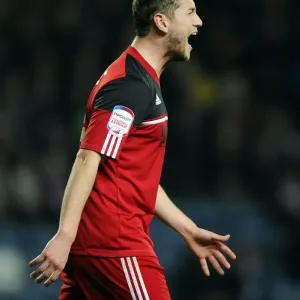 Frustration on the Field: Steven Davies Emotional Moment at Ewood Park during Blackburn Rovers vs. Bristol City (FA Cup, 2013)