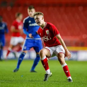Print of Jake Andrews' Frustrated Expression in FA Youth Cup Match