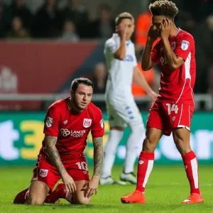 Frustration for Lee Tomlin as Shot Goes Wide in Bristol City vs Leeds United Frustration for Lee Tomlin as Shot Goes Wide in Bristol City vs Leeds United