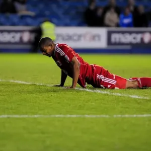 Frustration for Marvin Elliott: Millwall vs. Bristol City, Championship 2011 Frustration for Marvin Elliott: Millwall vs. Bristol City, Championship 2011