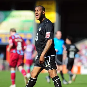 Frustration Unleashed: Danny Haynes of Bristol City during Championship Clash vs Scunthorpe United (April 2010) Frustration Unleashed: Danny Haynes of Bristol City during Championship Clash vs Scunthorpe United (April 2010)