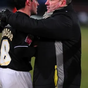 Gary Johnson and Lee Johnson of Bristol City: A Manager-Player Duo at Crystal Palace, 2010 (Championship Football Match)