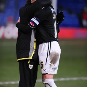 Gary Johnson and Louis Carey of Bristol City: A Determined Duo at Selhurst Park during Crystal Palace vs. Bristol City Championship Match, March 9, 2010