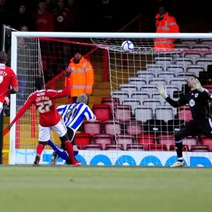 Gary Teale Scores Opening Goal: FA Cup Match - Bristol City vs Sheffield Wednesday (08/01/2011)