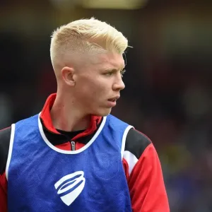Print of George Dowling in action during a Sky Bet Championship match Print of George Dowling in action during a Sky Bet Championship match