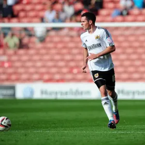 Greg Cunningham in Action Print, Bristol City vs Barnsley