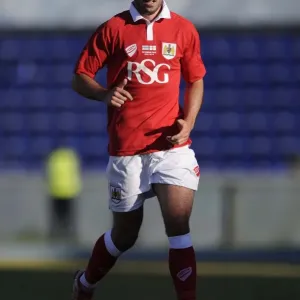 Greg Cunningham of Bristol City in Action Against Extension Gunners in Botswana, 2014 Greg Cunningham of Bristol City in Action Against Extension Gunners in Botswana, 2014