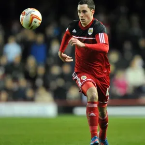 Greg Cunningham's Return Print, Bristol City vs. Derby County, 15/12/2012