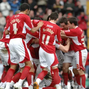Group Celebration McCombe Goal
