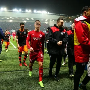 Half Time Moment: Joe Bryan Heads Down the Tunnel at Ashton Gate (Bristol City vs Sheffield Wednesday)