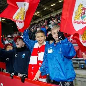 Half Time Parade: Bristol City vs Birmingham City, Sky Bet Championship (January 2016), Ashton Gate Stadium