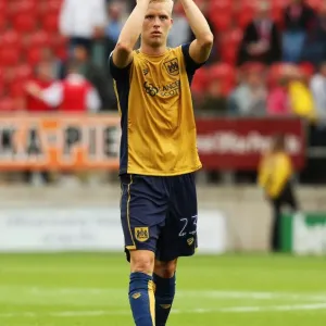 Hordur Magnusson of Bristol City Applauds Fans at Rotherham United Match, Sky Bet Championship