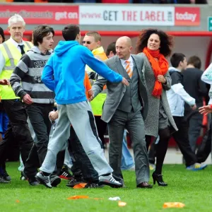 Ian Holloway's Emotional Championship Title Celebration with Blackpool Fans (Blackpool v Bristol City, 02/05/2010)