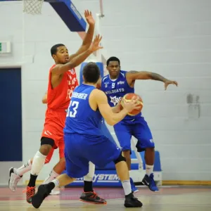 Intense Basketball Print - Bristol Flyers vs. Wildcats Action Photo Intense Basketball Print - Bristol Flyers vs. Wildcats Action Photo
