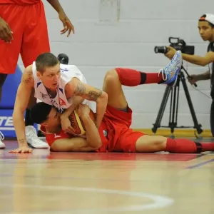 Intense Basketball Print - Roy Owen in Action